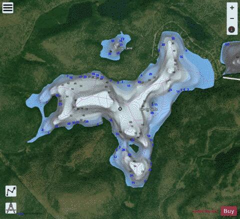 Trefle Lac Du depth contour Map - i-Boating App - Satellite