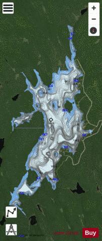 Tuque Lac La depth contour Map - i-Boating App - Satellite