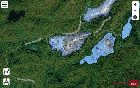 Verdure, Lac depth contour Map - i-Boating App - Satellite