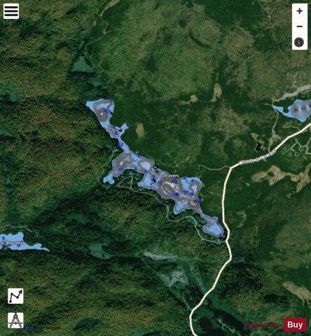 Travers, Lac depth contour Map - i-Boating App - Satellite