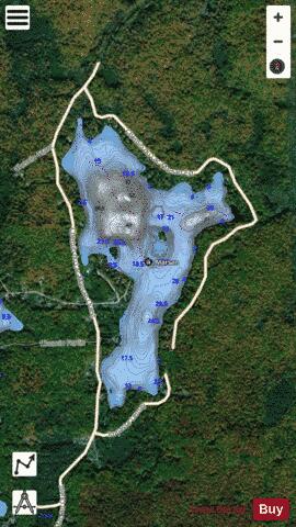 Marsan, Lac depth contour Map - i-Boating App - Satellite