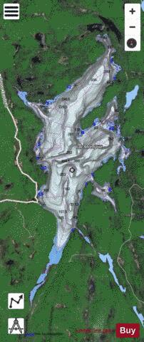 Montjoie, Lac depth contour Map - i-Boating App - Satellite