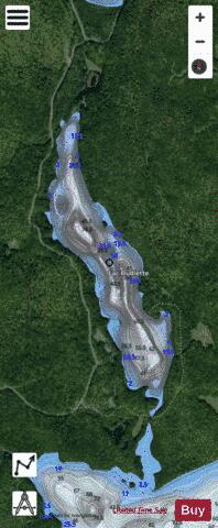Oudiette, Lac depth contour Map - i-Boating App - Satellite