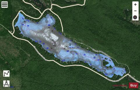 Baribeau, Lac depth contour Map - i-Boating App - Satellite