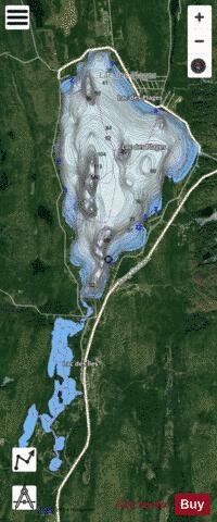 Plages, Lac des depth contour Map - i-Boating App - Satellite