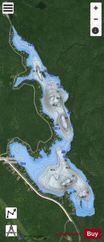 Beauce, Lac a depth contour Map - i-Boating App - Satellite