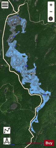 Rouge, Lac depth contour Map - i-Boating App - Satellite