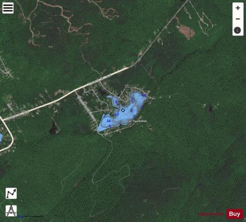 Tourbillon, Lac depth contour Map - i-Boating App - Satellite