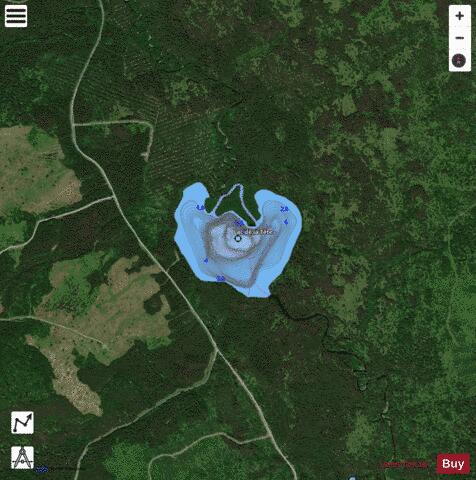 Tete, Lac de la depth contour Map - i-Boating App - Satellite