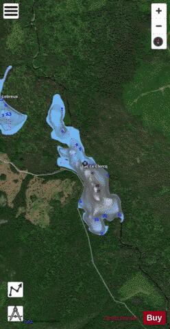 Le Clercq, Lac depth contour Map - i-Boating App - Satellite