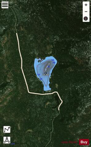 Noir, Lac depth contour Map - i-Boating App - Satellite