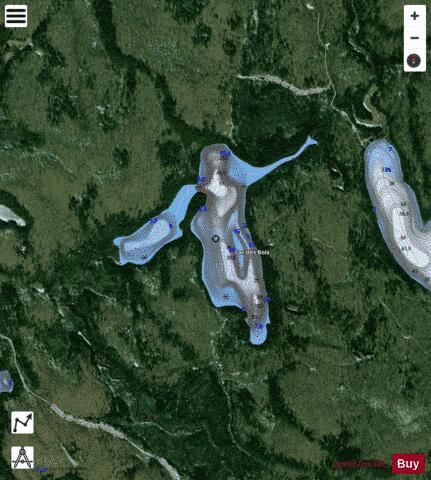 Bois, Lac des depth contour Map - i-Boating App - Satellite