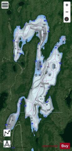 Paul, Lac depth contour Map - i-Boating App - Satellite