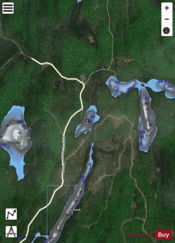 Prince, Lac depth contour Map - i-Boating App - Satellite