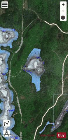 Lelat, Lac depth contour Map - i-Boating App - Satellite