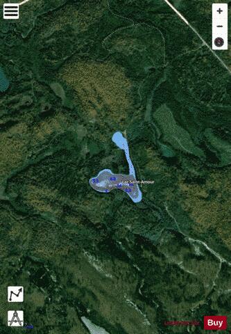 Saint-Amour, Lac depth contour Map - i-Boating App - Satellite