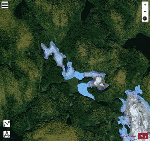 Armand, Lac depth contour Map - i-Boating App - Satellite