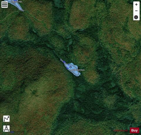 Charbonneau, Lac depth contour Map - i-Boating App - Satellite