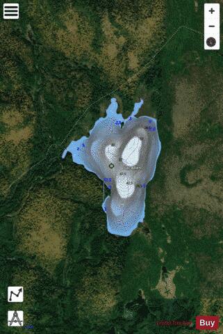 Allen, Lac depth contour Map - i-Boating App - Satellite