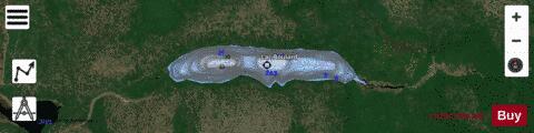 Boulard, Lac depth contour Map - i-Boating App - Satellite