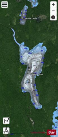 Froid, Petit lac depth contour Map - i-Boating App - Satellite