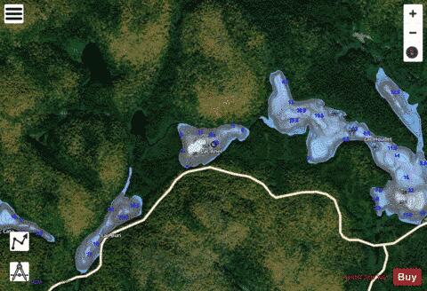 Ariel, Lac depth contour Map - i-Boating App - Satellite