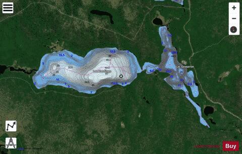 Hardinge, Lac depth contour Map - i-Boating App - Satellite