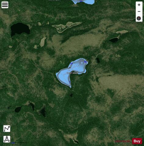 Chahoun, Lac depth contour Map - i-Boating App - Satellite