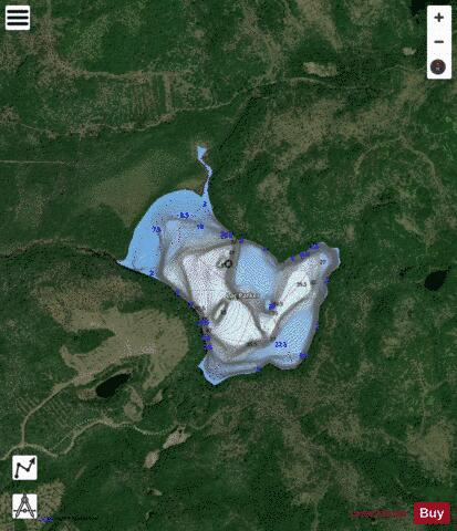 Parker, Lac depth contour Map - i-Boating App - Satellite