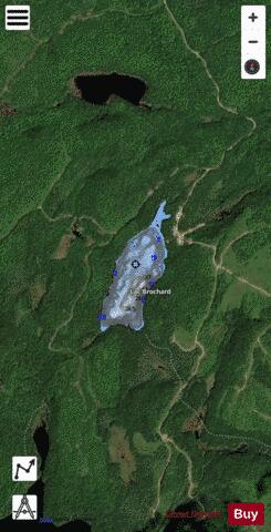 Brochard, Lac depth contour Map - i-Boating App - Satellite