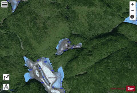 Joie, Lac de la depth contour Map - i-Boating App - Satellite