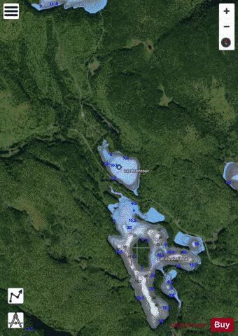Montour, Lac depth contour Map - i-Boating App - Satellite