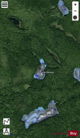 Epinette, Lac de l' depth contour Map - i-Boating App - Satellite