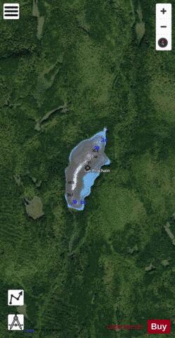 Prochain, Lac depth contour Map - i-Boating App - Satellite