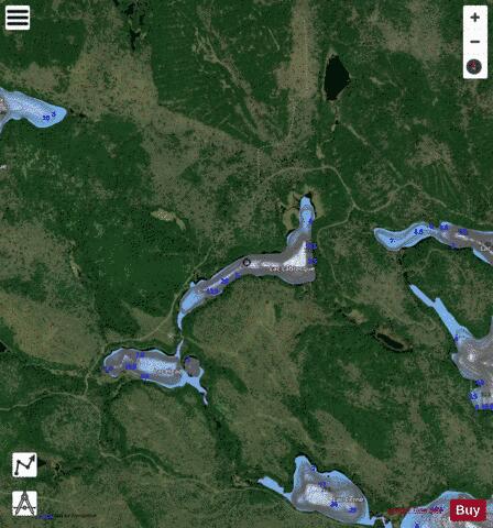 Labrecque, Lac depth contour Map - i-Boating App - Satellite
