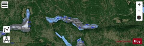 Ledoux, Lac depth contour Map - i-Boating App - Satellite