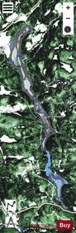Tomasine, Lac depth contour Map - i-Boating App - Satellite