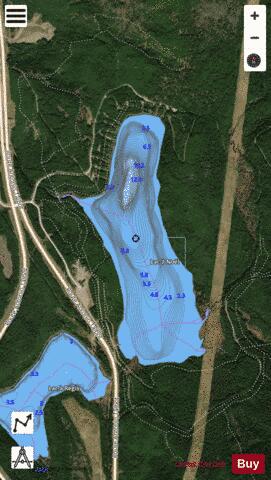 Noel, Lac a depth contour Map - i-Boating App - Satellite