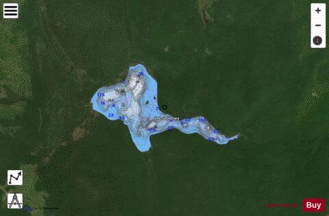 Saurtney, Lac depth contour Map - i-Boating App - Satellite