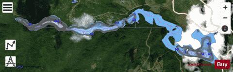 Henri-Mercier, Lac depth contour Map - i-Boating App - Satellite