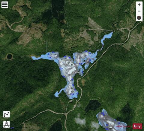 Panet, Lac depth contour Map - i-Boating App - Satellite