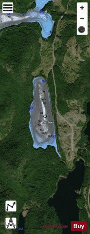 Sioui, Lac depth contour Map - i-Boating App - Satellite