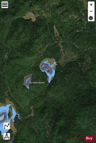 Nordet, Lac depth contour Map - i-Boating App - Satellite