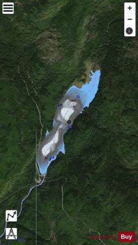 Ruban, Lac depth contour Map - i-Boating App - Satellite