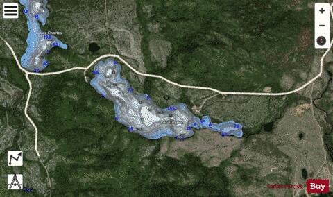Turgeon, Lac depth contour Map - i-Boating App - Satellite