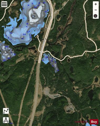 Esperance, Lac de l' depth contour Map - i-Boating App - Satellite