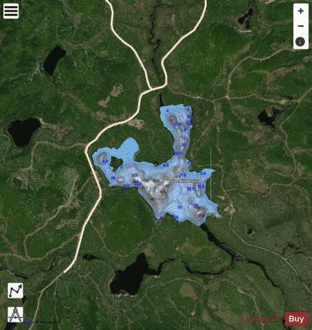 Bilodeau, Lac depth contour Map - i-Boating App - Satellite