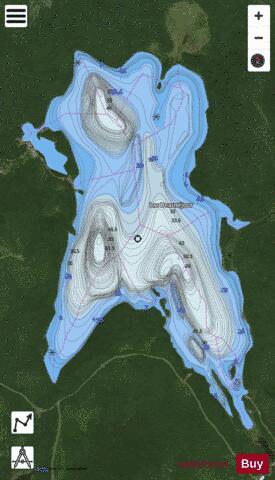 Beausejour, Lac depth contour Map - i-Boating App - Satellite