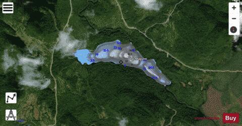 Maguire, Lac depth contour Map - i-Boating App - Satellite