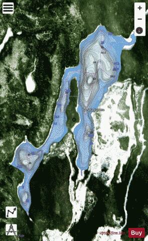 Culotte, Lac a la depth contour Map - i-Boating App - Satellite